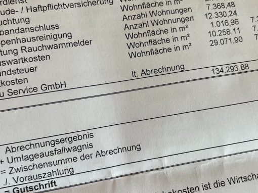 Information zur Betriebskostenabrechnung